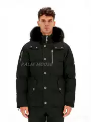 Men Canadian Style Winter Coat Fox Fur Hood 3Q Down Jacket