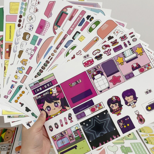 暑假新款全套便宜清仓安静书ins手工制作女孩子玩具裁剪DIY