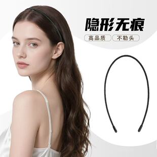 发箍女士细2026新款蓝色黑色极细法式头箍防滑不勒头减龄压发卡子