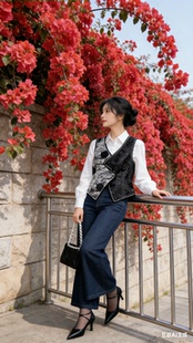 女款蒙古族坎肩民族风纯手工蒙古马甲蒙古日常生活装店长推荐