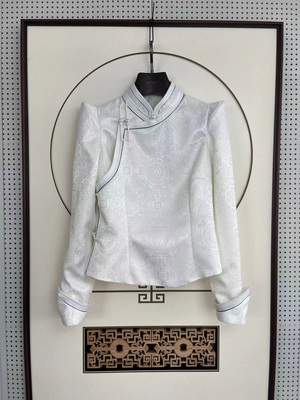 新款蒙古袍女士上衣民族风日常生活装短款女装小外套春秋款包邮