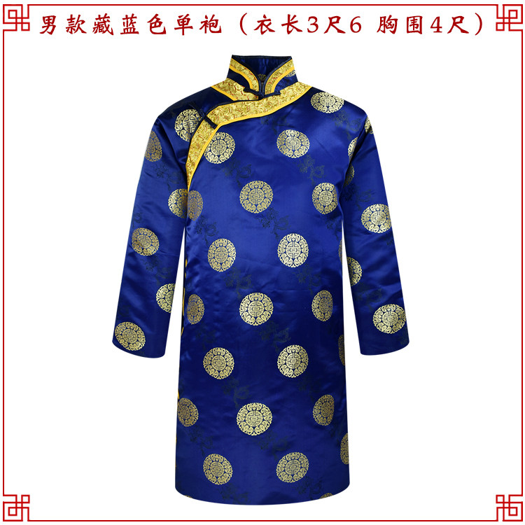 男女唐装寿衣全套长袍