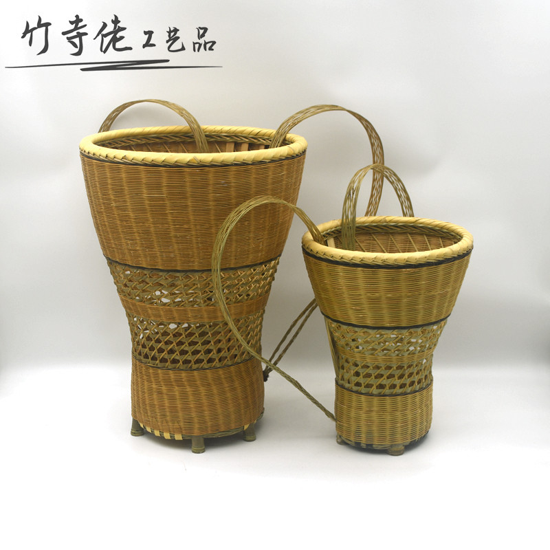 纯手工精品竹编婴儿大背篓背筐后背式背儿童背篓背篼舞蹈道具特价
