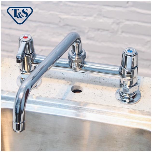 天仕T&S星盆龙头冷热双开混合台式旋转龙头equip5F-8DLS10 4寸6寸