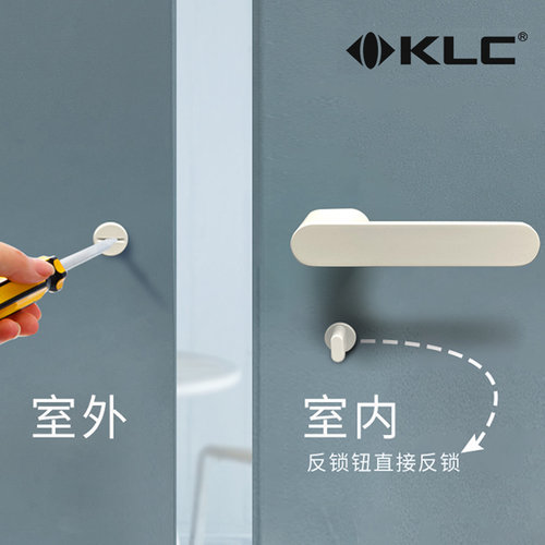 KLC带应急孔单面隐形门锁