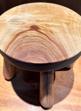 香樟木新款大圆凳原木实木板凳边几凳成人儿童客厅矮凳家用换鞋凳