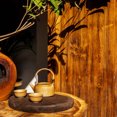 香樟木柴火碳化年轮茶托茶道侘寂壶承防腐黑炭板挂件摆件背景木块