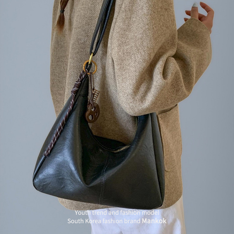 Mankok高级感大容量包包女2025新款单肩斜挎包小众复古通勤托特包,箱包皮具/热销女包/男包,通用款女包,淘宝优惠券,粉丝福利购,淘宝优惠卷