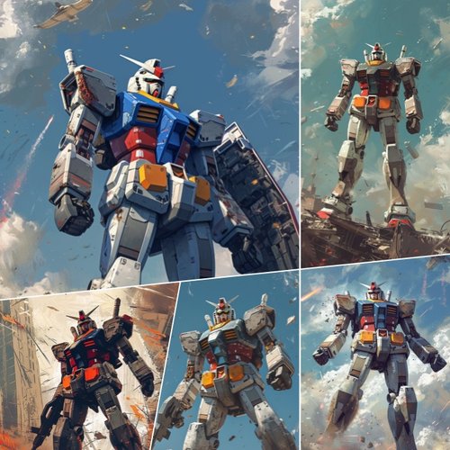 高清手机壁纸 战斗中的高达2K高清壁纸iPhone高清壁纸设计素材