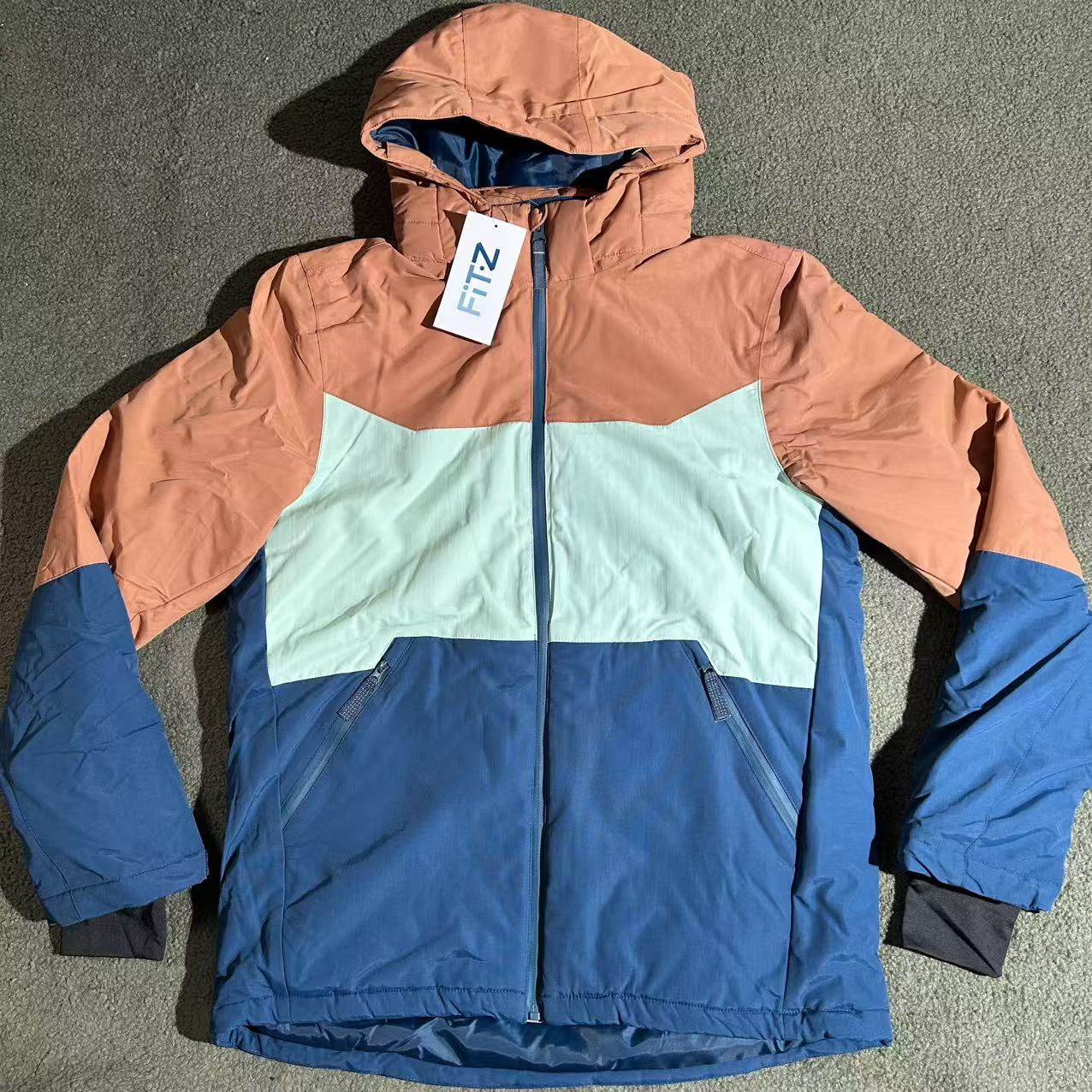 儿童户外滑雪服加厚防风防水保暖出口外单滑雪衣冬款男童滑雪服