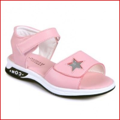 Big shoes Xia Zi tide children children's mid-flat seaside girls comfortable student sandals high-heeled shoes little princess shoes
