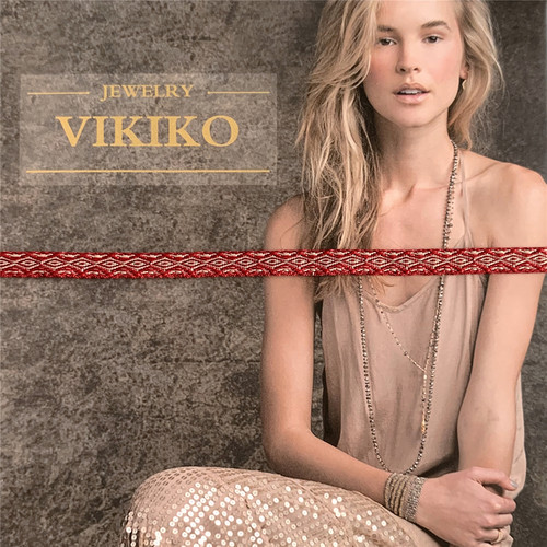 VIKIKO女生红色民族风精致手绳