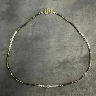 VIKIKO轻奢个性天然葡萄石水晶锁骨链闺蜜女友短款小众项链