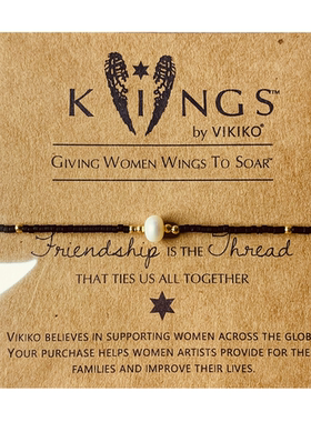 VIKIKO【幸福纯洁】串珠天然珍珠细手链女手工手链女闺蜜小礼物