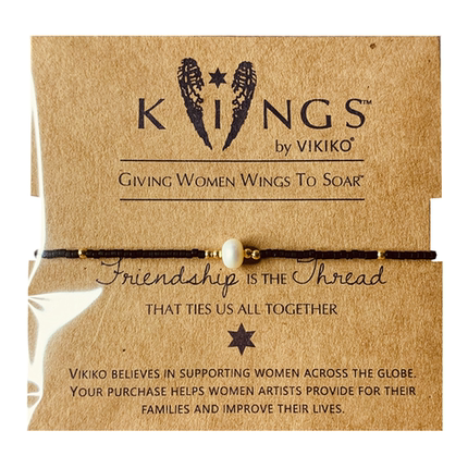 VIKIKO【幸福纯洁】串珠天然珍珠细手链女手工手链女闺蜜小礼物