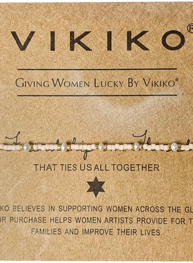 VIKIKO【藕粉】串珠手作饰品可爱极细小仙女手链闺蜜同款首饰