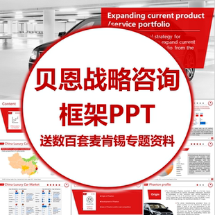 MBB麦肯锡McKinsey贝恩BCG BAIN商业项目投行战略咨询公司PPT模板