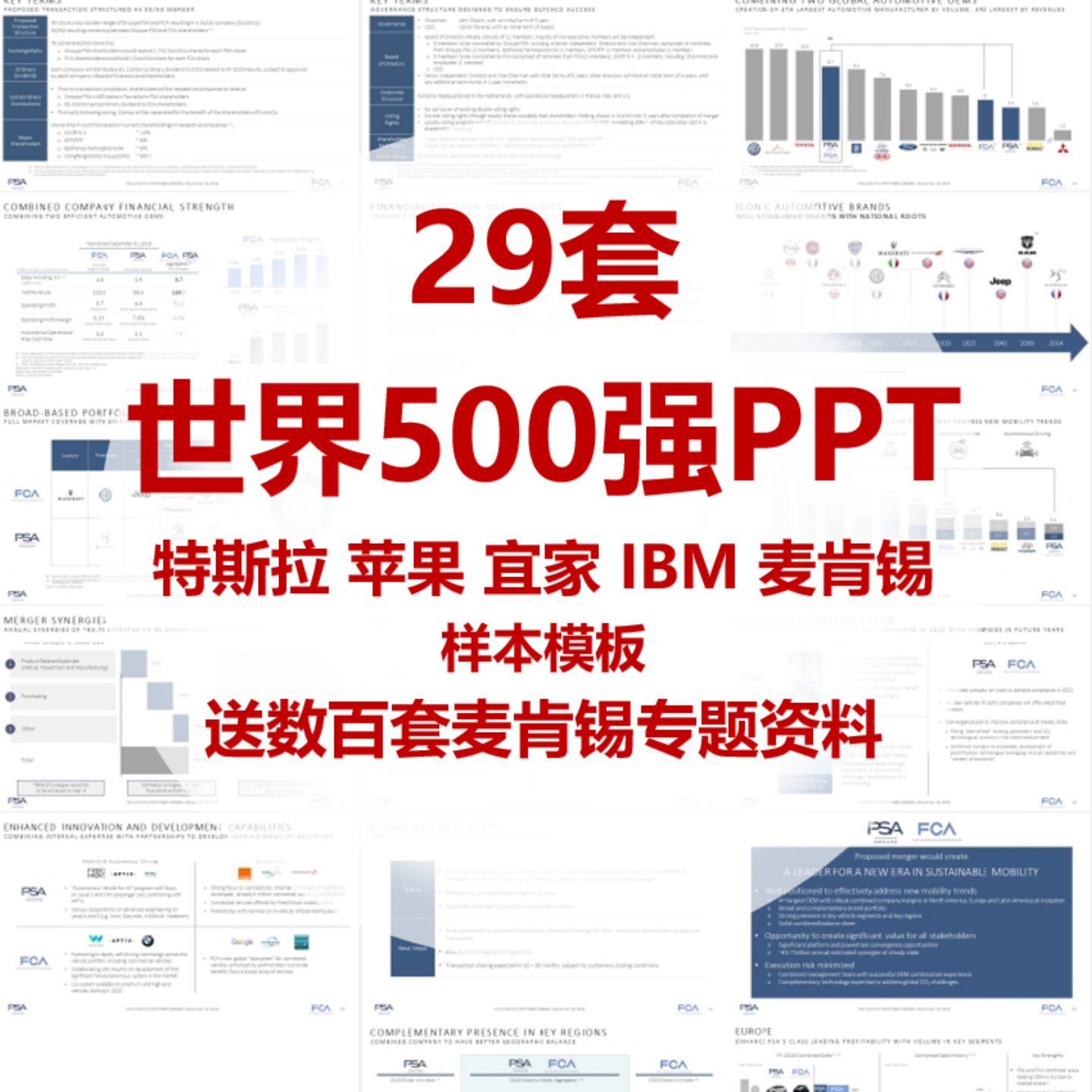 世界500强麦肯锡咨询英文ESG商业英语高级感外企外资企业PPT模板