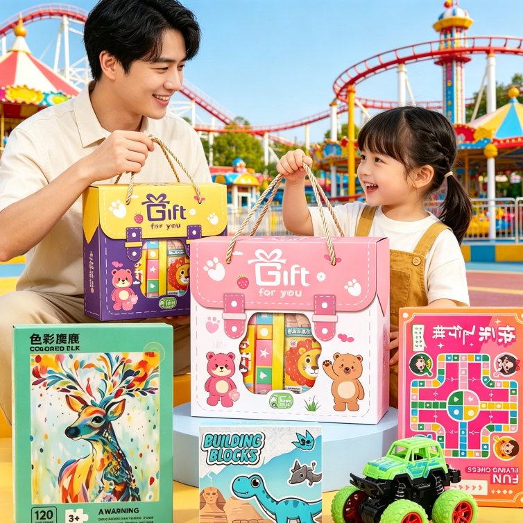 六一儿童节礼物套装幼儿园奖励男女孩惊喜礼品小朋友生日卡通礼盒