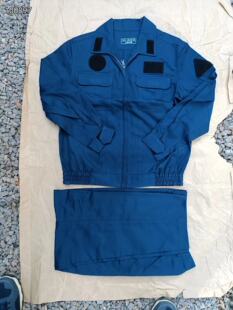 夏地勤工作服春季秋季机务服蓝色防油静电作训服休闲长裤套装男