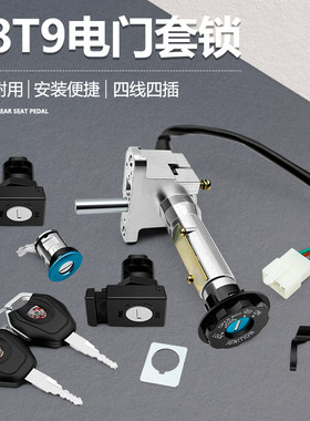 巡洋电动车摩托车舰马杰斯特T8T9套锁新款电门锁钥匙龙头锁方向锁
