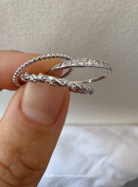 梵树For handmade-《杂果宾治》S925扭绳锆石戒指珠子戒指