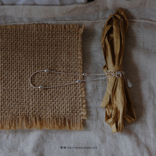 S925纯银手链 生活手记 橄榄珠闪闪细手链 handmade 梵树For