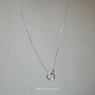 梵树For handmade-《双城》S999足银 藤蔓莫斯乌比双环项链