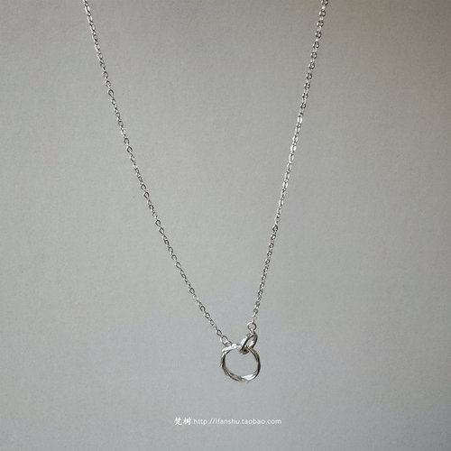 梵树For handmade-《双城》S999藤蔓莫斯乌比双环项链