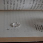 梵树For 镂空波浪花小尾戒 S925纯银 handmade 小小心愿