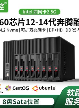 B760Q670芯片可选2.5G网卡8盘nas