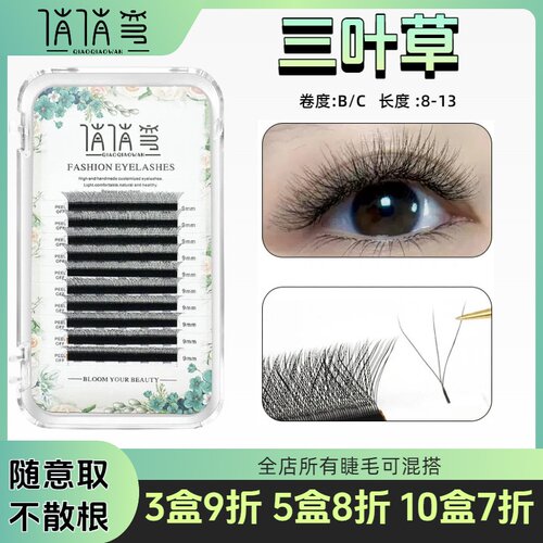 三叶草睫毛柔软不散根