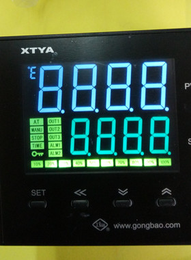工宝牌XTYA-777 722W-FC智能液晶屏显示温控仪余姚温度仪表厂防水