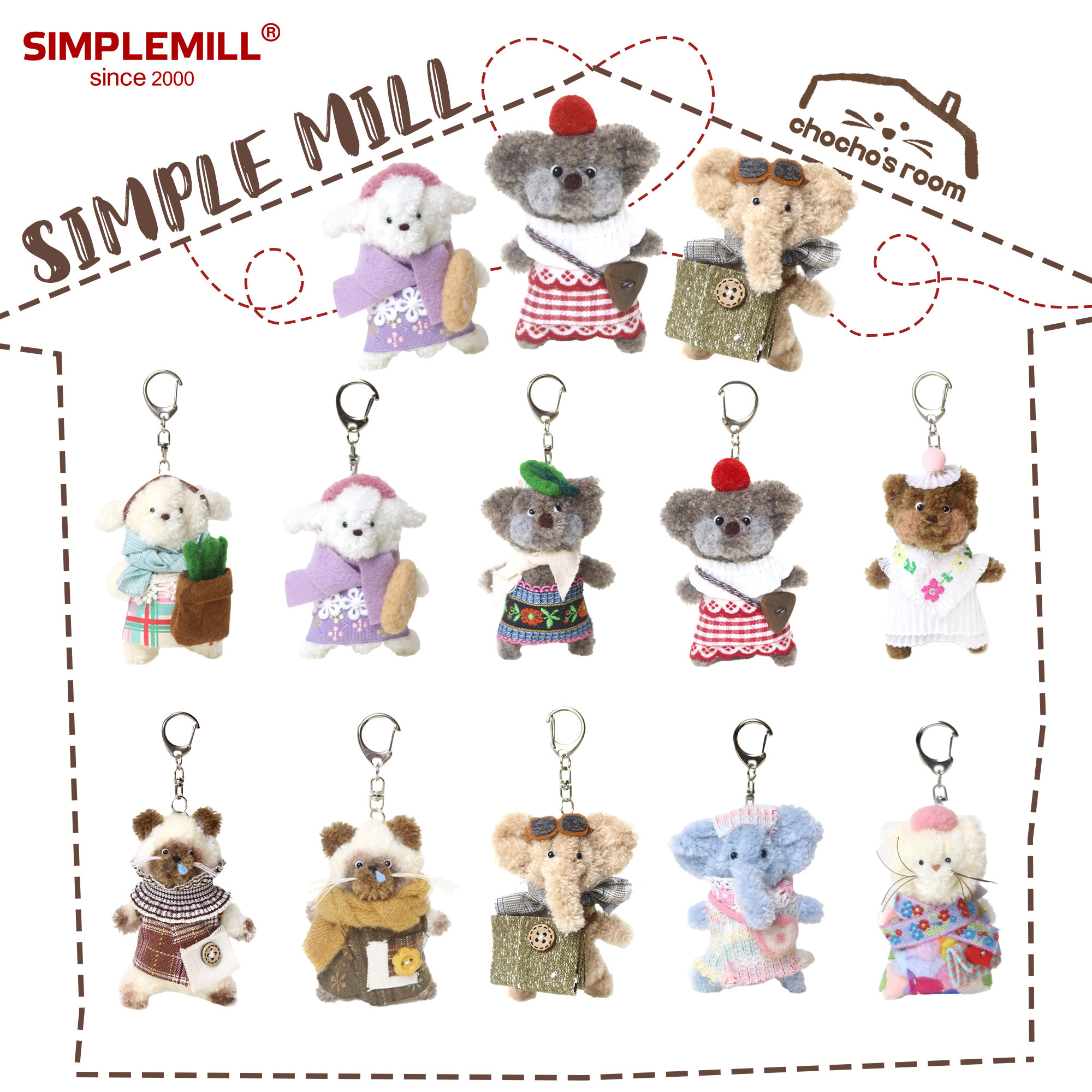 朴坊chochosroom羊毛扭棒玩偶