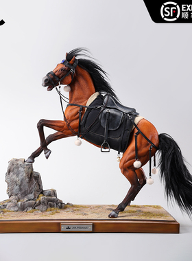 JXK飞马流星白马骏马周边仿真动物模型GK手办配1/6兵人偶桌面摆件
