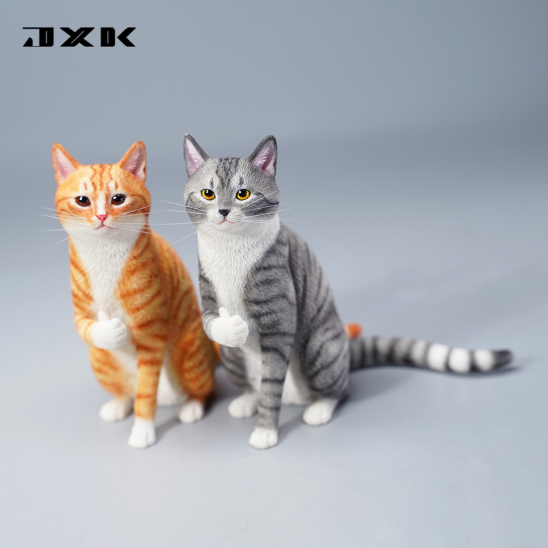 JXK1/6点赞猫高端动物模型猫咪简约日常送礼桌面摆放潮玩树脂手办 家居饰品 装饰摆件 原图主图