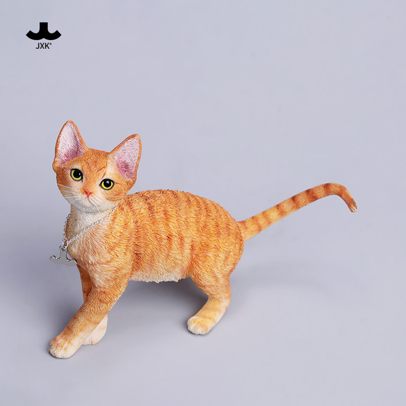 JXK1/6德文卷毛猫模型仿真动物小猫咪周边车载桌面摆件GK手办玩具
