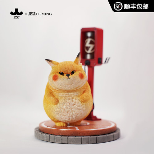 JXK皮卡喵皮卡丘动物模型充电猫咪手办潮玩宝可梦周边玩偶摆件
