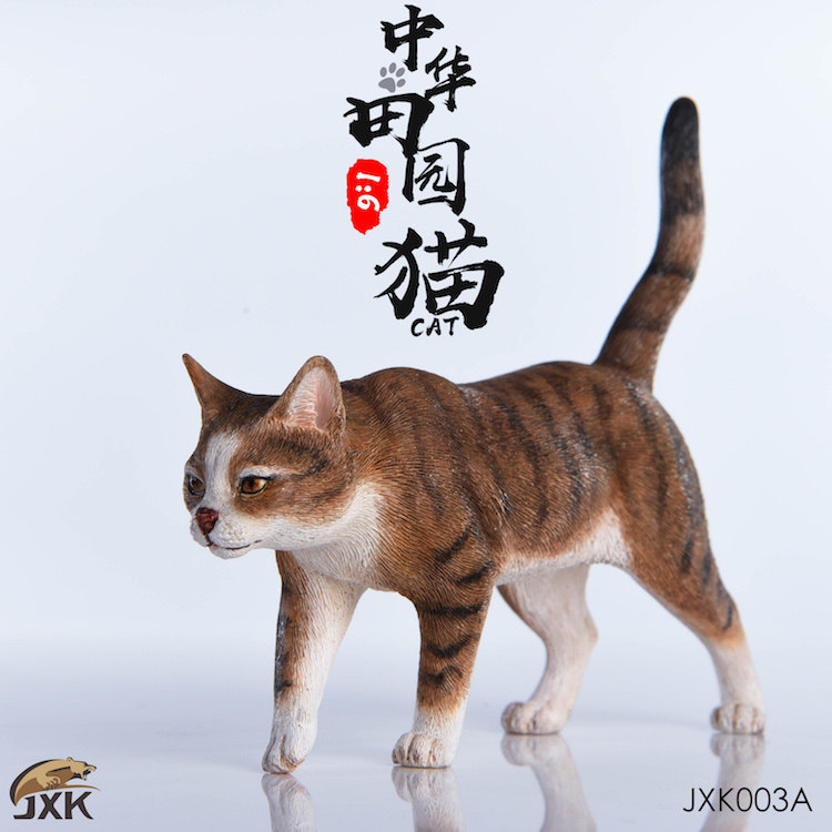【JXK】田园猫/小黑猫摆件仿真宠物猫高端模型可爱树脂小饰品玩偶