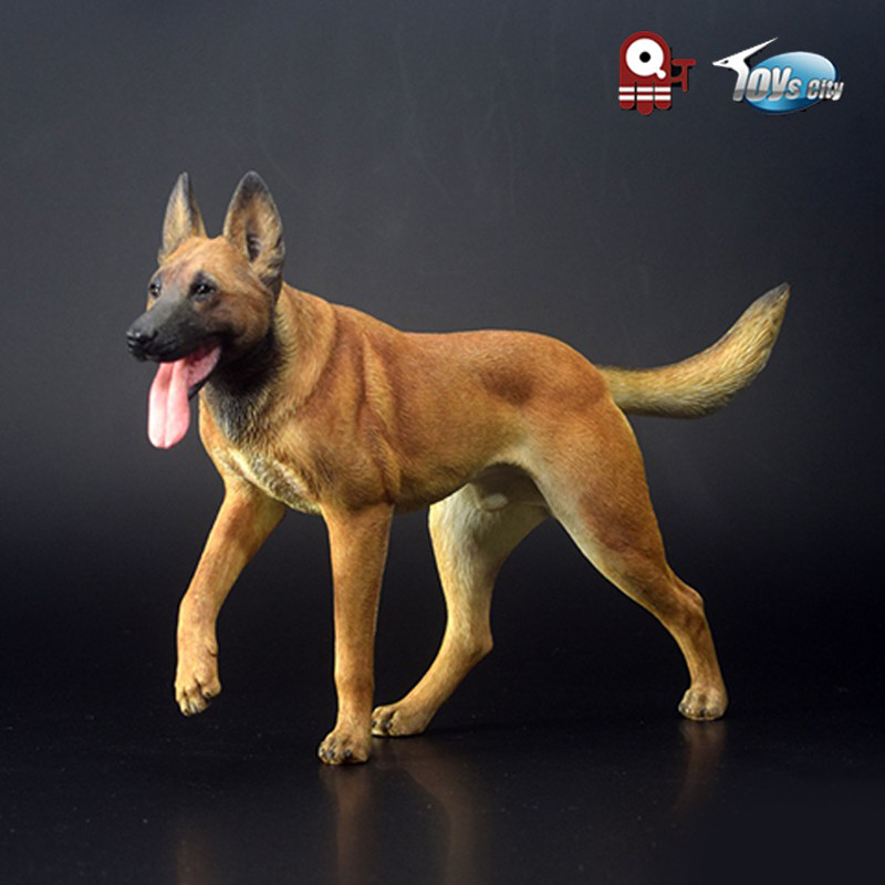 1/6 仿真马犬高端模型军犬警犬手办动物狗狗摆件树脂模玩可配兵人