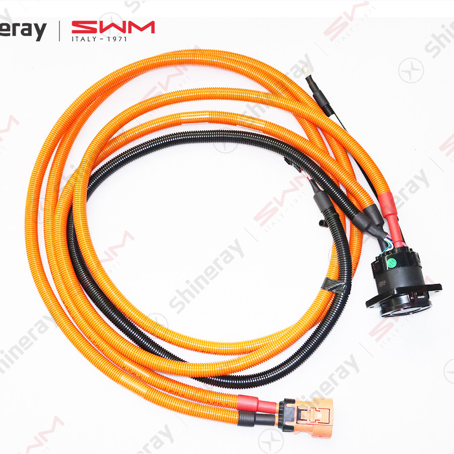 重庆鑫源SRM鑫源X30EV电动车125A直流快充插座插口原厂配件