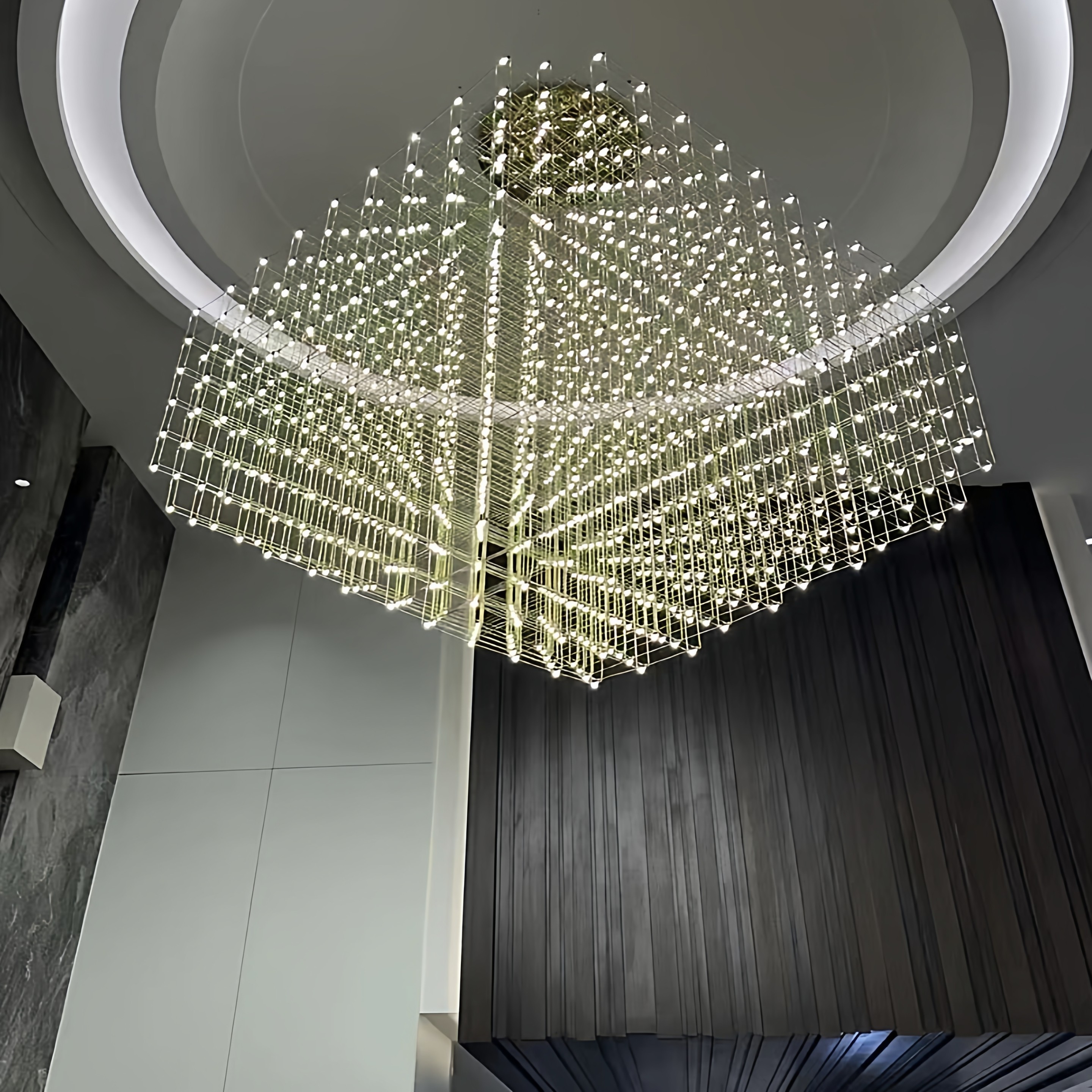 吊灯光立方满天星灯具定制酒店大厅沙盘售楼客厅豪宅挑空吊灯定制,家装灯饰光源,酒店/宴会厅/餐饮吊灯,淘宝优惠券,粉丝福利购,淘宝优惠卷