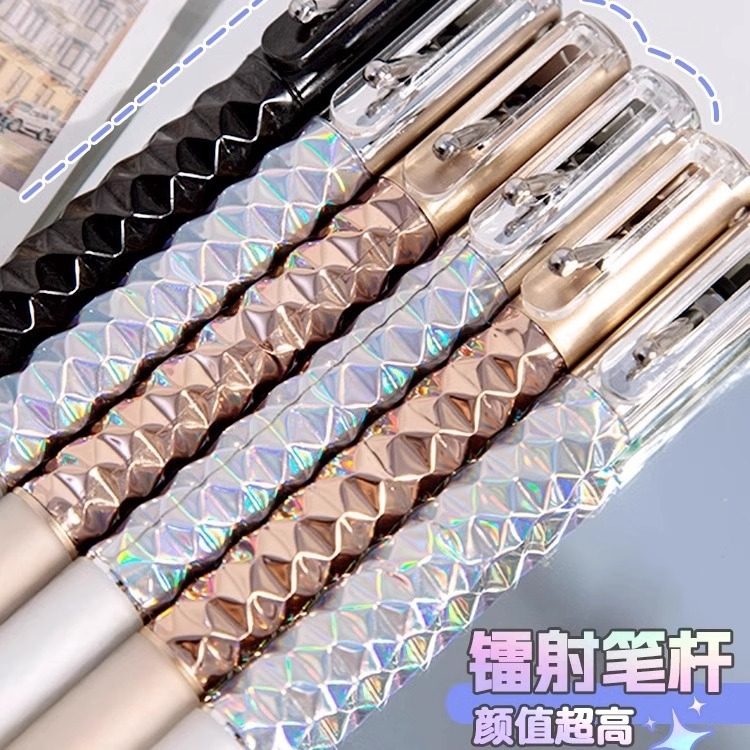 几何变形笔高颜值ins风黑科技0.5按动黑色子弹头中性笔解压,文具电教/文化用品/商务用品,中性笔,淘宝优惠券,粉丝福利购,淘宝优惠卷