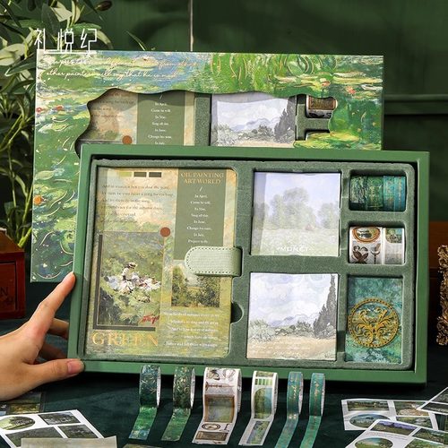 复古系列手帐礼盒套装学生节日礼品手账本全套笔记本手帐套装