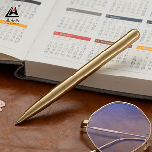 金属台湾机芯旋转黄铜圆珠笔办公酒店广告礼品中油圆珠笔印制LOGO