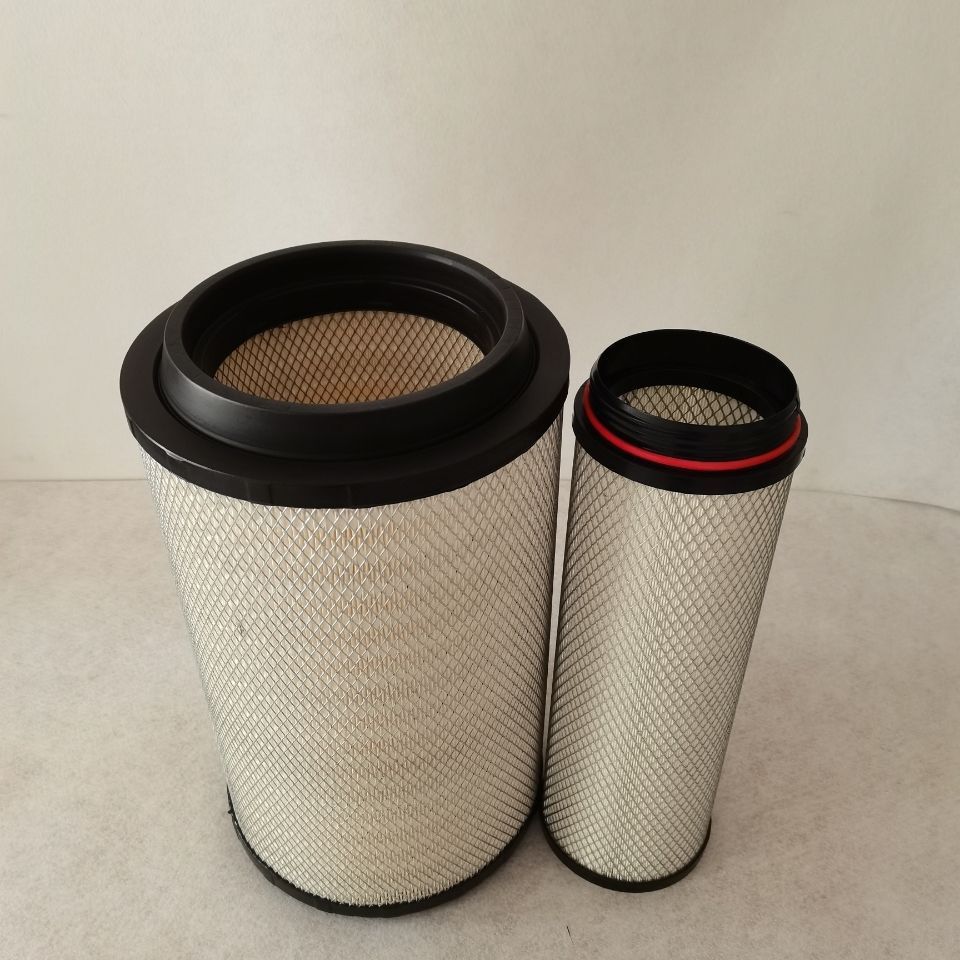 k2642空滤适配玉柴装载机空滤新款柳工临工铲车空气滤芯加装空滤