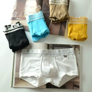 Tuần quần nam đồ lót cotton đồ lót gợi cảm U xu hướng thiết kế tinh khiết màu boxer boxer trẻ trung - Giống cái