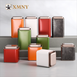 新款 绿茶红茶茶叶罐空铁盒迷你随身铁罐马口铁盒小批量定制C85