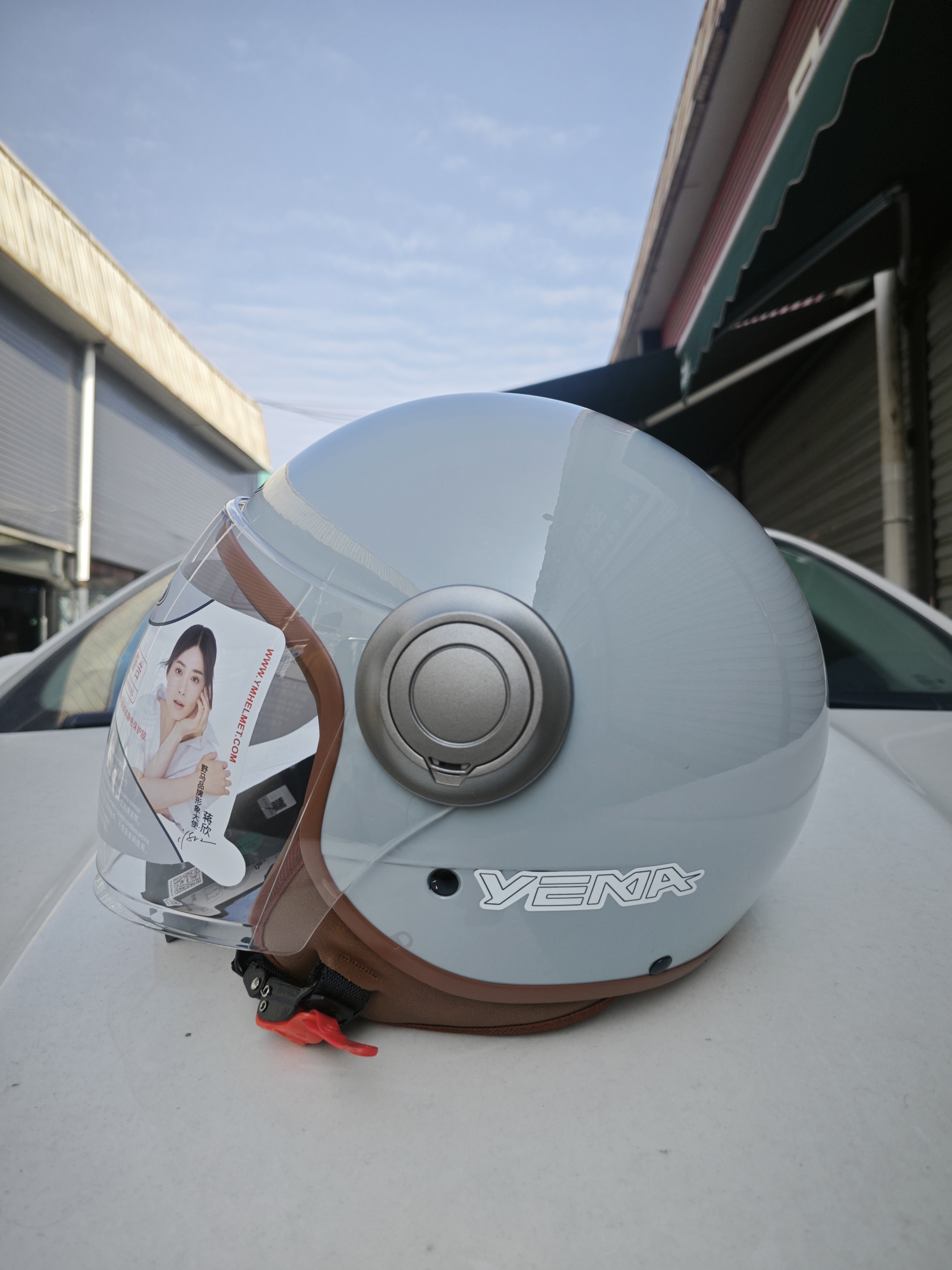 野马头盔A类3C摩托车头盔611S秋冬季保暖防风电动帽半盔四季通用