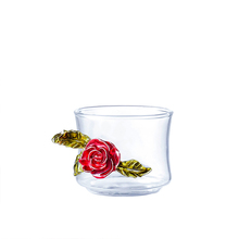 高档珐琅彩水晶玻璃功夫茶具花茶壶1